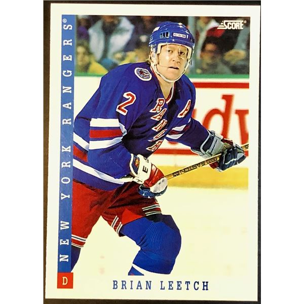 1993-94 SCORE BRIAN LEETCH (HOF)