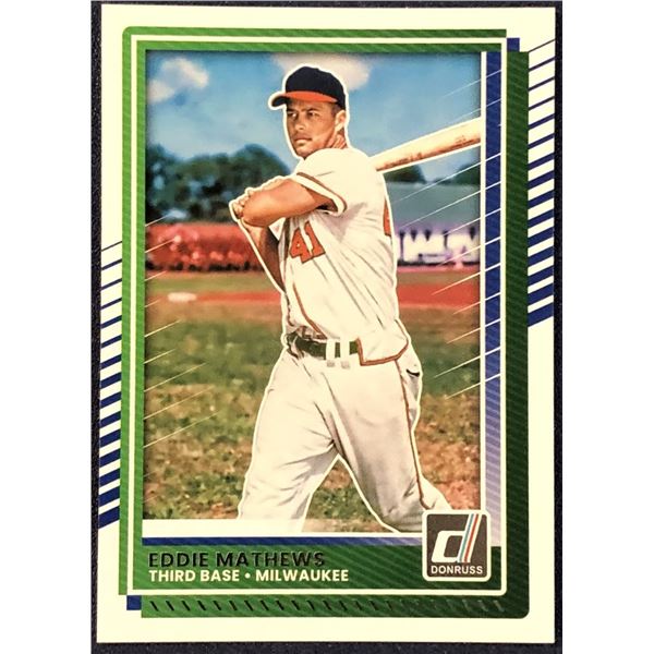 2025 DONRUSS EDDIE MATHEWS (HOF)