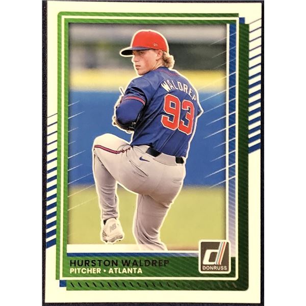 2025 DONRUSS HURSTON WALDREP ROOKIE CARD
