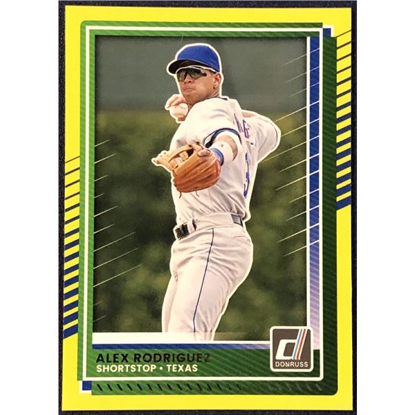 2025 DONRUSS YELLOW PARALLEL ALEX RODRIGUEZ