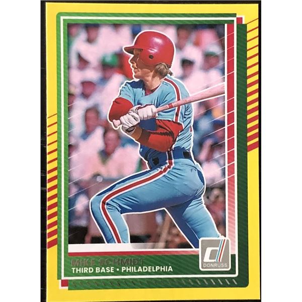 2025 DONRUSS YELLOW PARALLEL MIKE SCHMIDT (HOF)