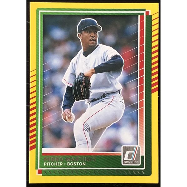 2025 DONRUSS YELLOW PARALLEL PEDRO MARTINEZ (HOF)
