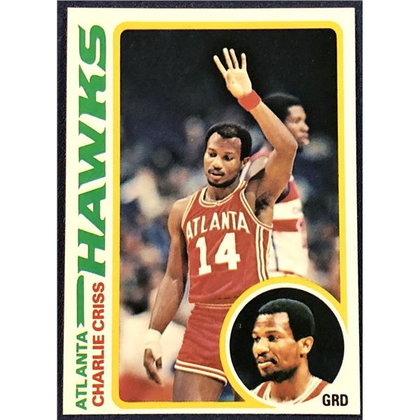 1978-79 TOPPS CHARLIE CRISS ROOKIE CARD