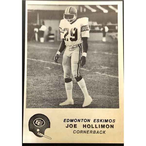 1981 JOGO CFL JOE HOLLIMON (HOF)