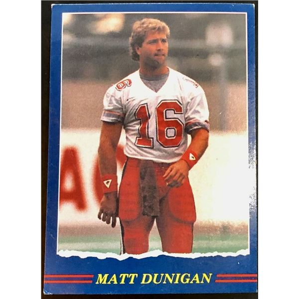 1989 JOGO CFL MATT DUNIGAN (HOF)