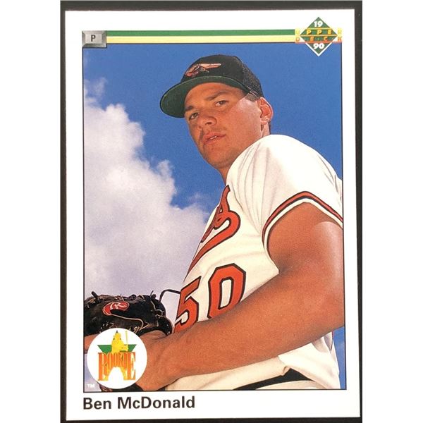 1990 UPPER DECK BEN McDONALD ROOKIE CARD