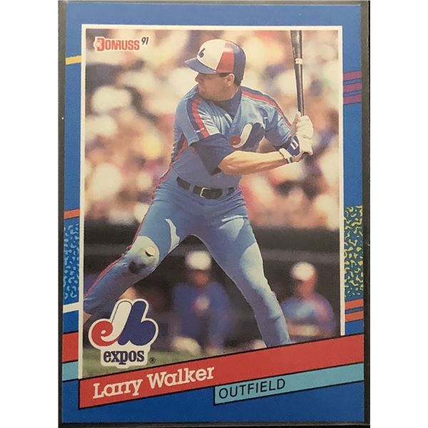 1991 DONRUSS LARRY WALKER (HOF)
