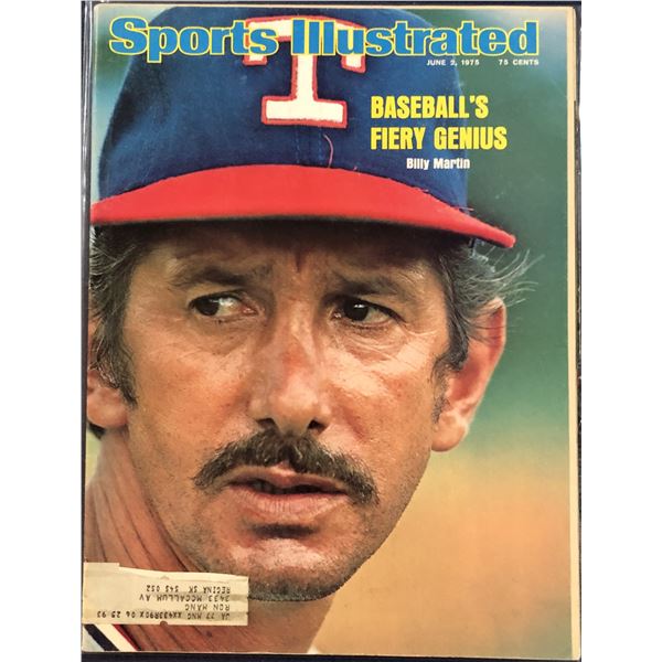 1975 JUNE 2 SPORTS ILLUSTRATED - BILLY MARTIN