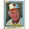 Image 1 : 1981 DONRUSS EARL WEAVER (HOF)