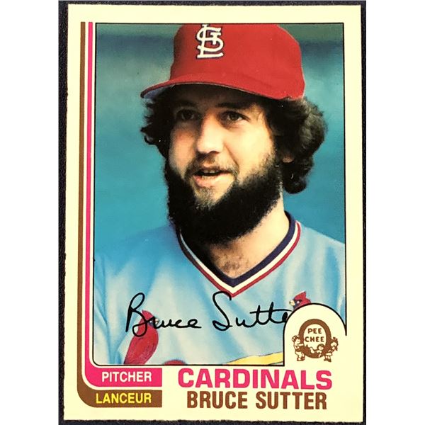 1982 O-PEE-CHEE BASEBALL BRUCE SUTTER (HOF)