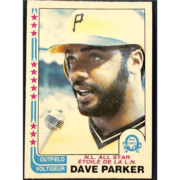 1982 O-PEE-CHEE BASEBALL DAVE PARKER (HOF)