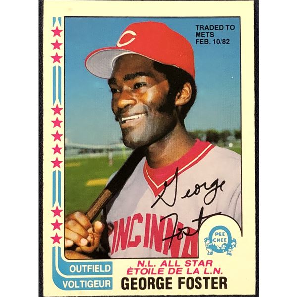 1982 O-PEE-CHEE BASEBALL GEORGE FOSTER