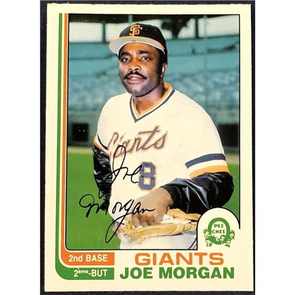 1982 O-PEE-CHEE BASEBALL JOE MORGAN (HOF)