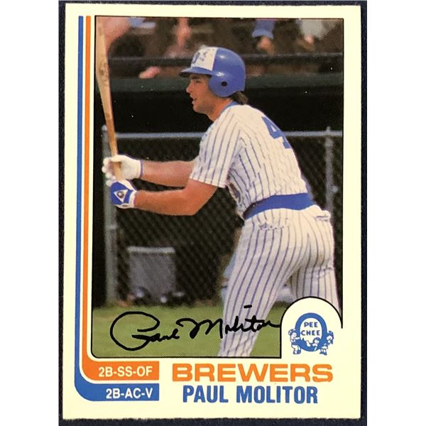 1982 O-PEE-CHEE BASEBALL PAUL MOLITOR (HOF)