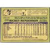 Image 2 : 1982 O-PEE-CHEE BASEBALL RICKEY HENDERSON (HOF)