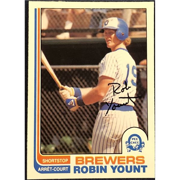 1982 O-PEE-CHEE BASEBALL ROBIN YOUNT (HOF)