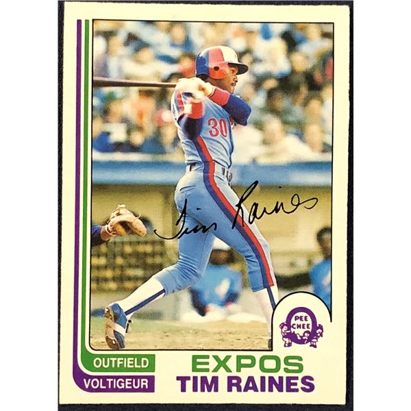 1982 O-PEE-CHEE BASEBALL TIM RAINES (HOF)