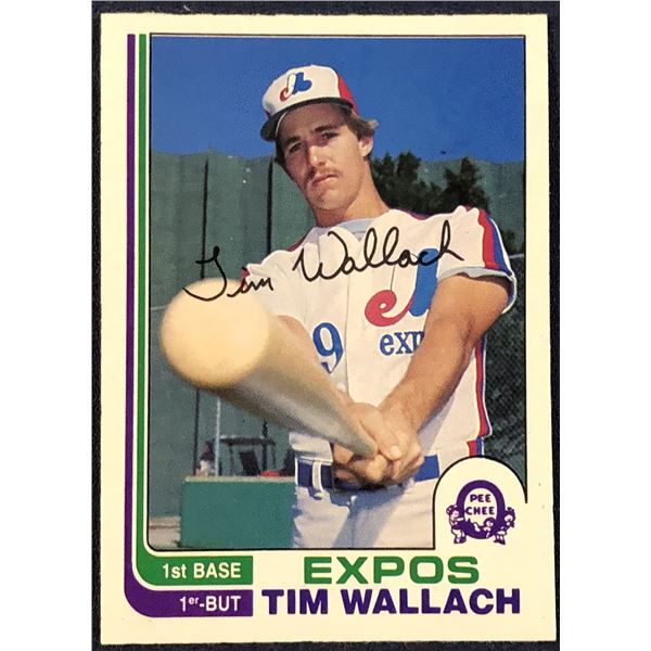 1982 O-PEE-CHEE BASEBALL TIM WALLACH ROOKIE CARD