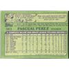 Image 2 : 1982 TOPPS PASCUAL PEREZ ROOKIE CARD