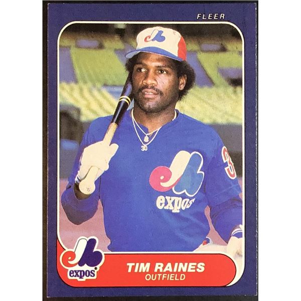 1986 FLEER TIM RAINES (HOF)