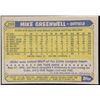 Image 2 : 1987 TOPPS MIKE GREENWELL ROOKIE CARD