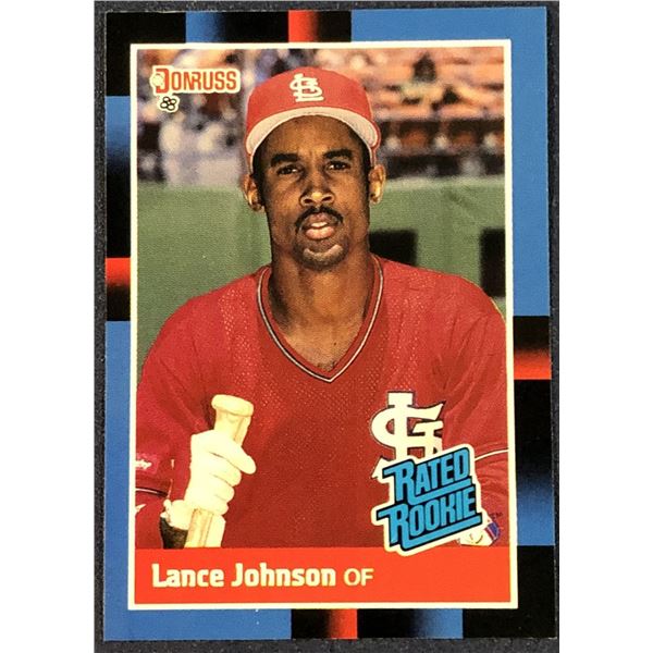 1988 DONRUSS LANCE JOHNSON ROOKIE CARD