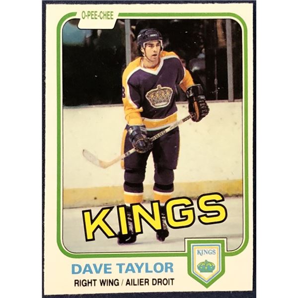1981-82 O-PEE-CHEE DAVE TAYLOR (HOF)