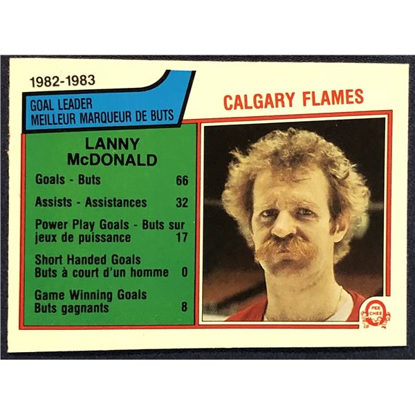 1983-84 O-PEE-CHEE LANNY McDONALD (HOF)