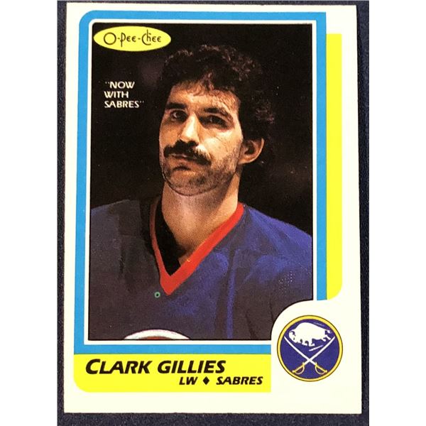 1986-87 O-PEE-CHEE CLARK GILLIES (HOF)