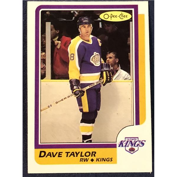 1986-87 O-PEE-CHEE DAVE TAYLOR (HOF)