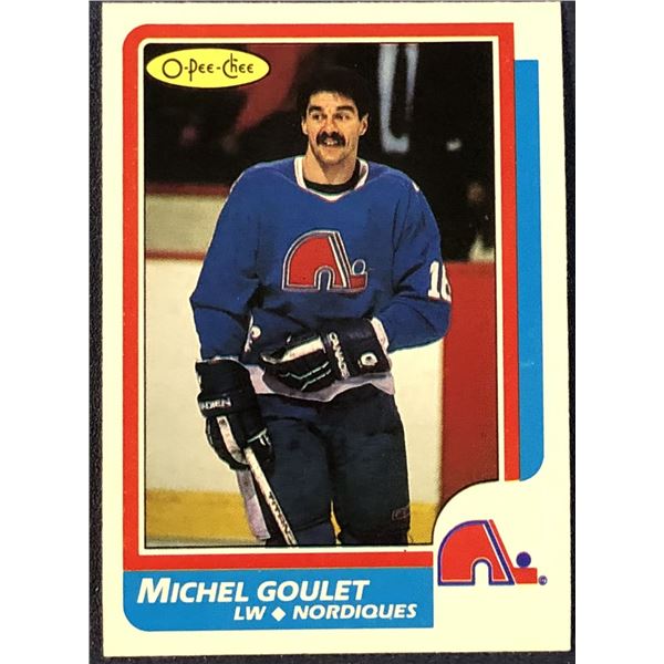 1986-87 O-PEE-CHEE MICHEL GOULET (HOF)