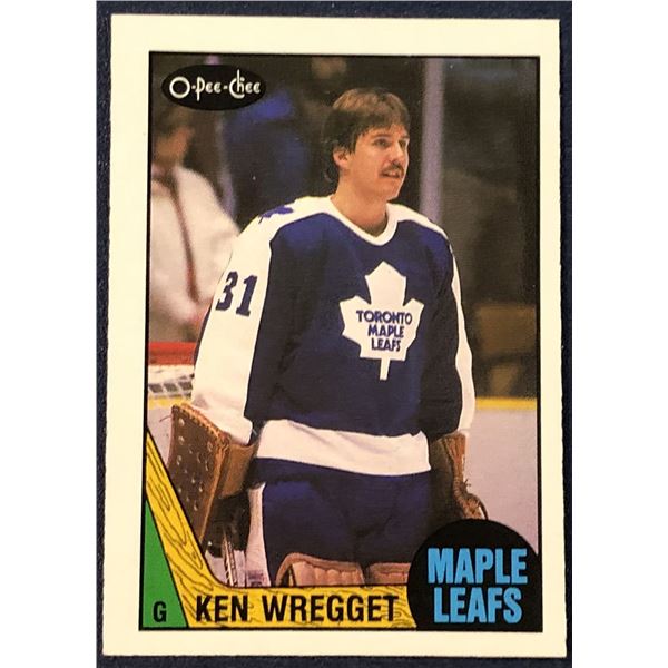 1987-88 O-PEE-CHEE KEN WREGGET