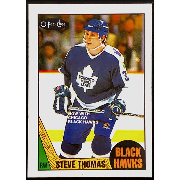 1987-88 O-PEE-CHEE STEVE THOMAS (HOF)