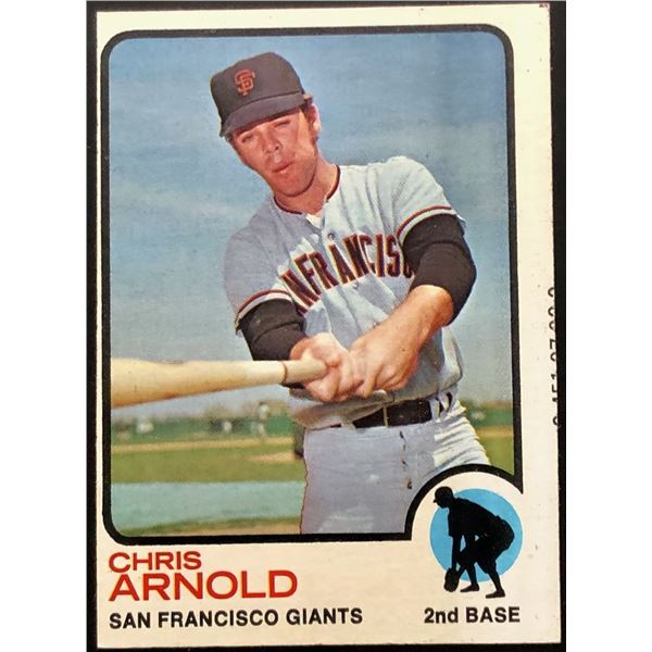 1973 TOPPS HIGH NUMBERS - CHRIS ARNOLD ROOKIE CARD