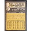 Image 2 : 1973 TOPPS ERIC SODERHOLM ROOKIE CARD