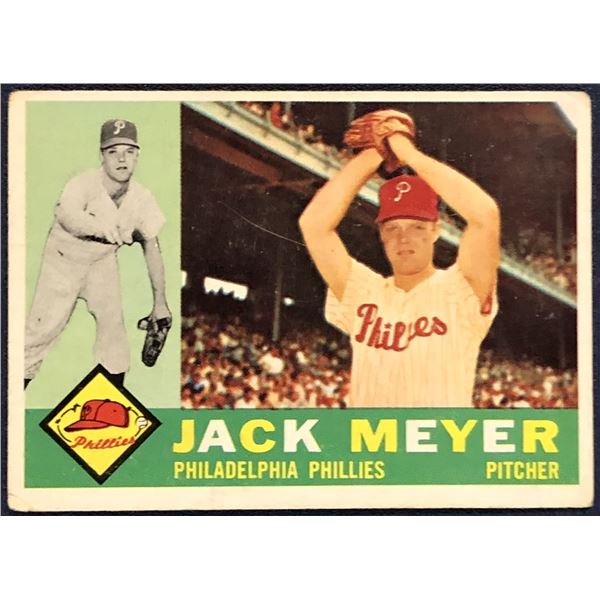 1960 TOPPS WHITE BACKS JACK MEYER