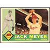 Image 1 : 1960 TOPPS WHITE BACKS JACK MEYER
