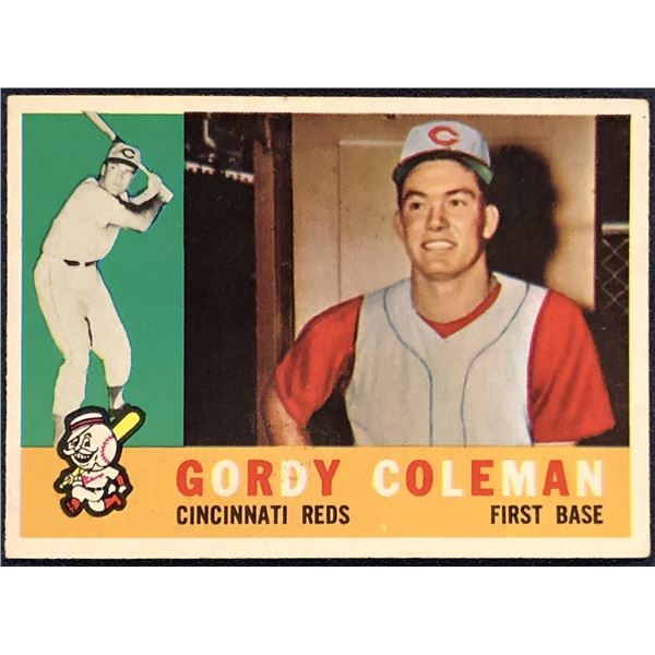 1960 TOPPS WHITE BACKS GORDY COLEMAN