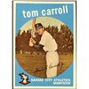 Image 1 : 1959 TOPPS WHITE BACKS HIGH NUMBERS TOMMY CARROLL ROOKIE CARD