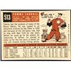 Image 2 : 1959 TOPPS WHITE BACKS HIGH NUMBERS TOMMY CARROLL ROOKIE CARD