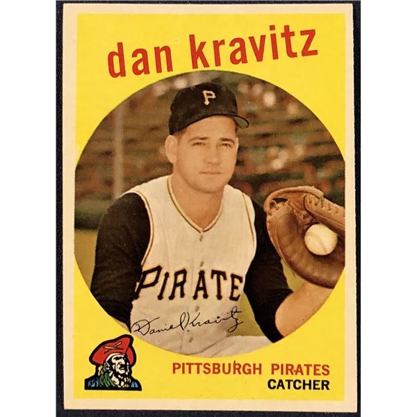 1959 TOPPS WHITE BACKS HIGH NUMBERS DANNY KRAVITZ