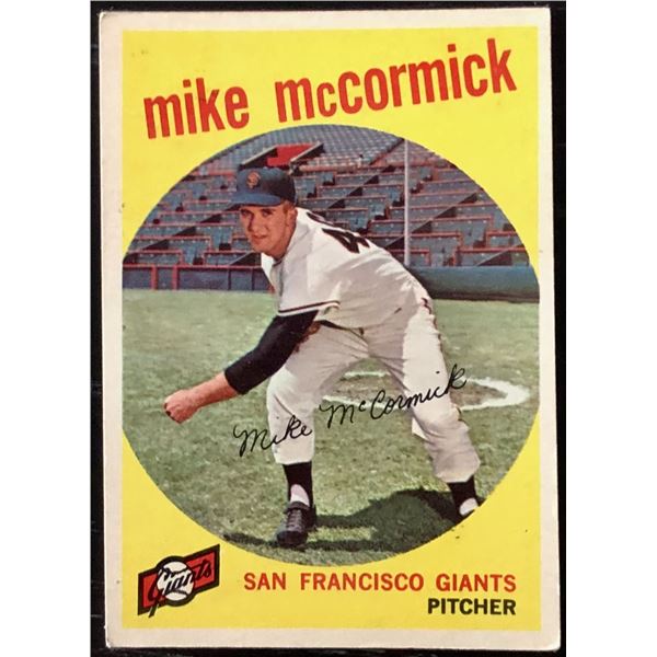 1959 TOPPS GRAYBACK MIKE McCORMICK