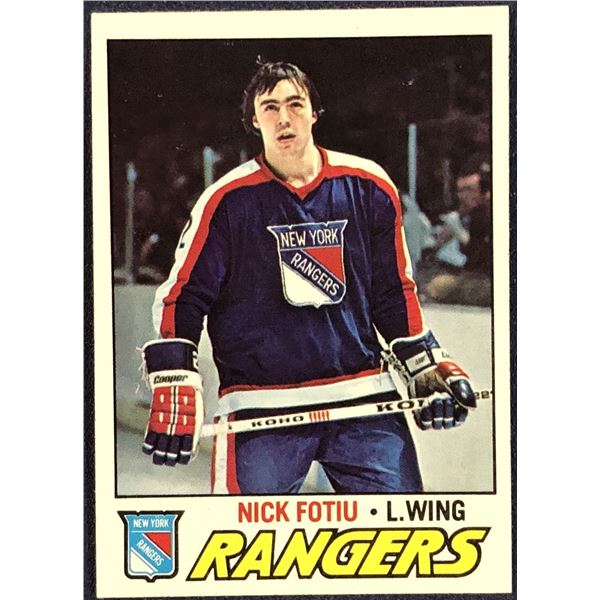 1977-78 TOPPS NICK FOTIU ROOKIE CARD