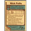 Image 2 : 1977-78 TOPPS NICK FOTIU ROOKIE CARD