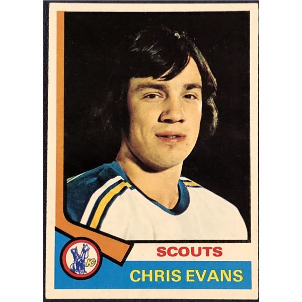 1974-75 TOPPS CHRIS EVANS