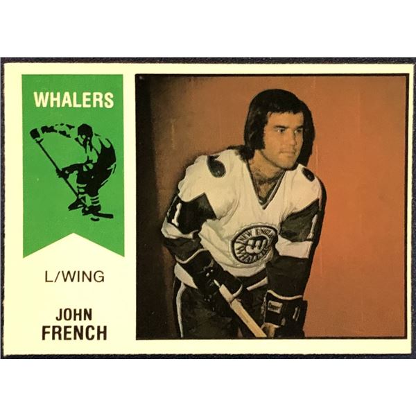 1974-75 O-PEE-CHEE WHA JOHN FRENCH