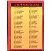Image 1 : 1973-74 TOPPS NHL CHECKLIST