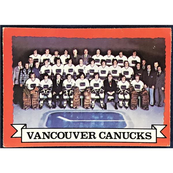 1973-74 O-PEE-CHEE NHL VANCOUVER CANUCKS