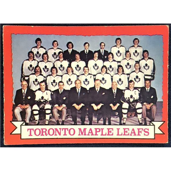 1973-74 O-PEE-CHEE NHL TORONTO MAPLE LEAFS