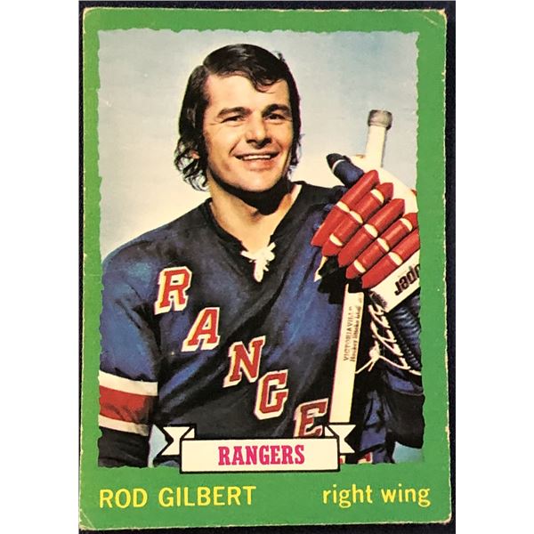 1973-74 O-PEE-CHEE NHL ROD GILBERT (HOF)